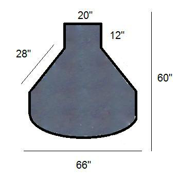 Large Beaker Mat | NonStudded Clear .125 Vinyl