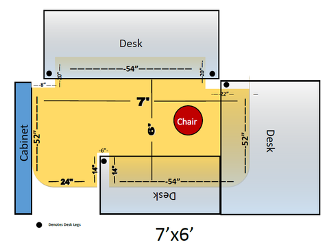 BASCOM CORPORATION Custom Nonstudded Clear .125 Vinyl Link Mat