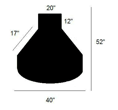 Small Beaker Mat | NonStudded Black .125 Vinyl