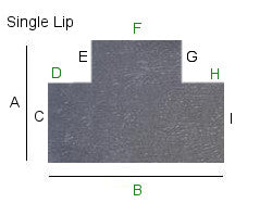 48 X 72 Single Lip NonStudded | Clear .125 Inch Vinyl