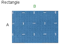 60 X 60 Rectangle Studded | Clear .200 Inch Vinyl