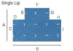 72 X 96 Single Lip Studded | Clear .200 Inch Vinyl